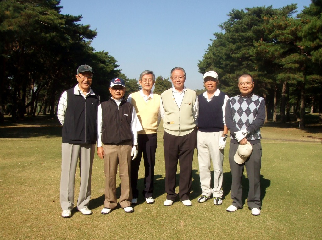 写真左より　藤田洋司・麻生紘二・立石正毅・加藤泰男・稲森達夫・兒山　功