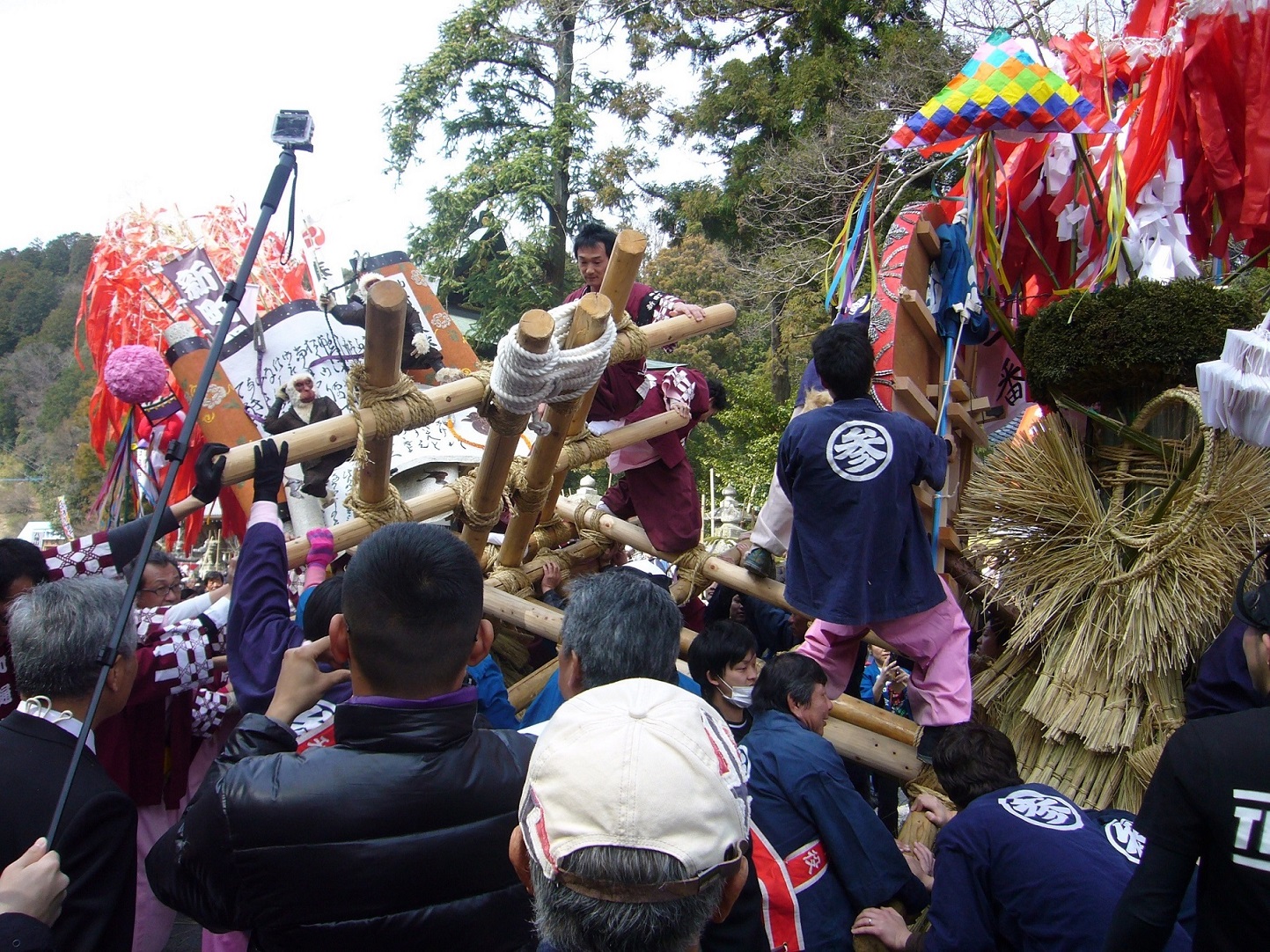 280317 近江八幡「左義長まつり」 東海同友会　稲本祐二